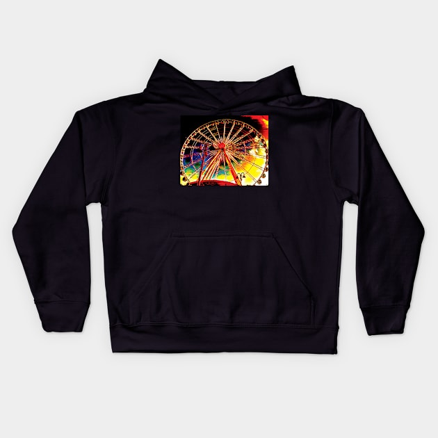 sky wheel Kids Hoodie by rclsivcreative